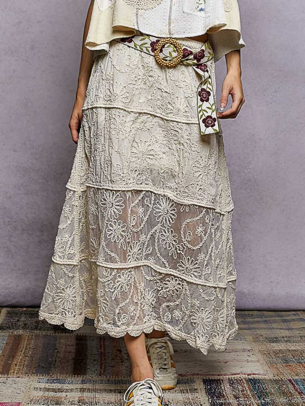 POL CROCHET SKIRT-ONE SIZE